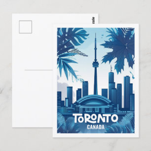Toronto Canada Vintage Berömd Travel Ställe Vykort