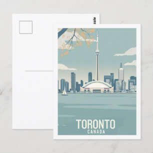 Toronto Canada Vintage Berömd Travel Ställe Vykort