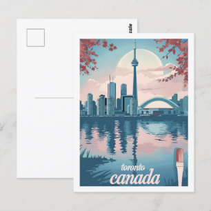 Toronto Canada Vintage Berömd Travel Ställe Vykort