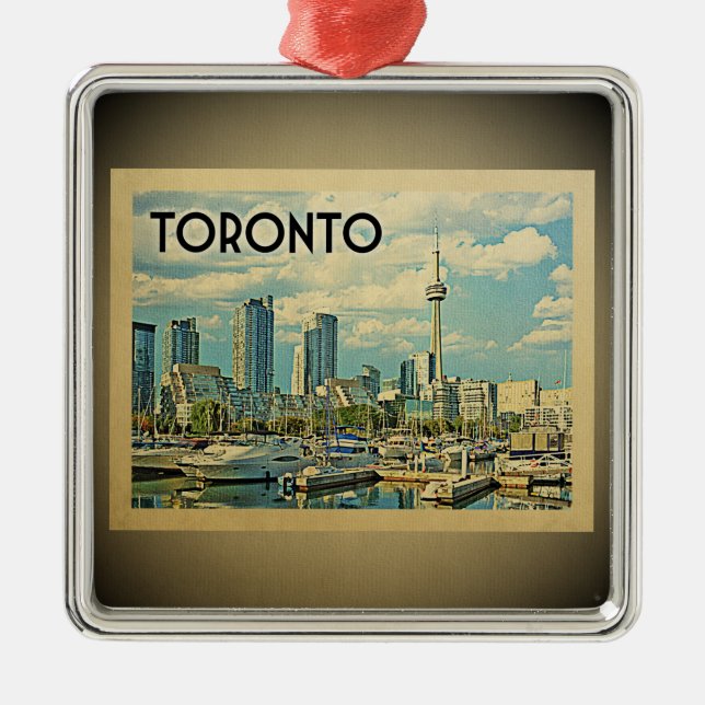 Toronto Canada Vintage resor Ornament (Framsidan)