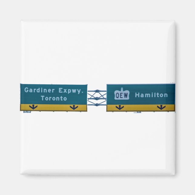 Toronto, Canda Street interstate sign Magnet (Framsidan)