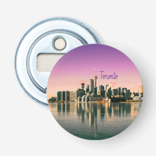 Toronto Capital of Ontario Canada City Skyline Flasköppnare