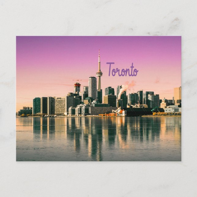Toronto Capital of Ontario Canada City Skyline Vykort (Framsida)