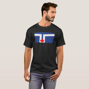 Toronto city flagga canada symbol tee shirt