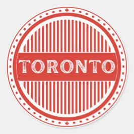 Toronto City Pride Emblem – Canadian Identity Runt Klistermärke