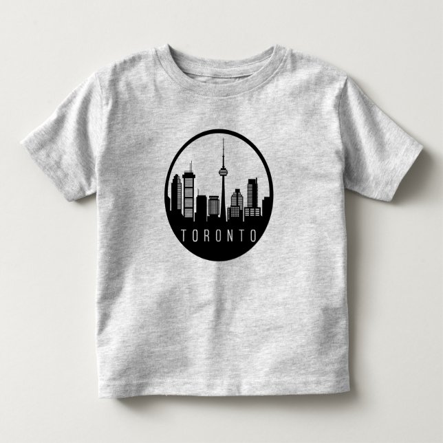 Toronto City Skyline T Shirt (Framsida)