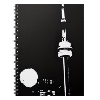 Toronto CN Tower en annan vy Anteckningsbok