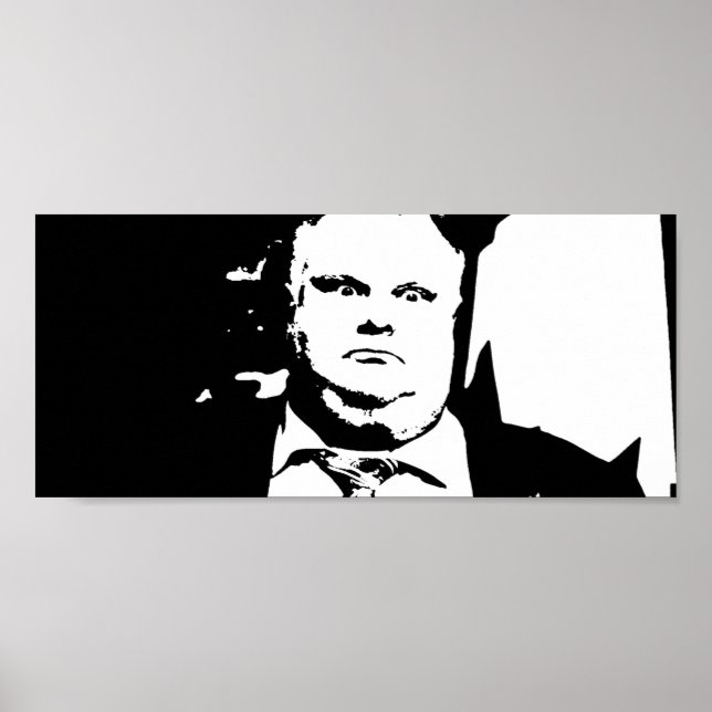 Toronto Crack Smoking Mayor Rob Ford Poster (Framsidan)