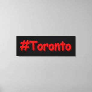 "#Toronto" Cute Design. Köp nu Canvastryck