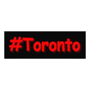 "#Toronto" Cute Design. Köp nu Fototryck