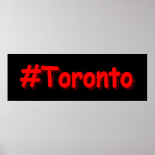 "#Toronto" Cute Design. Köp nu Poster
