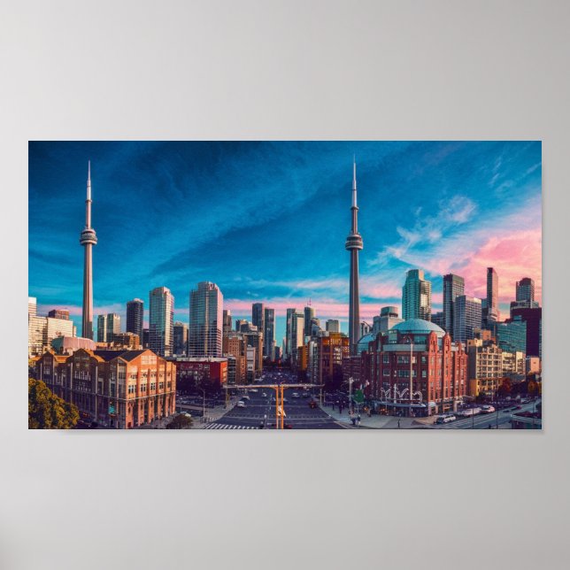 Toronto Downtown Cityscape, Toronto Downtown, kons Poster (Framsidan)