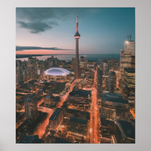 Toronto Downtown Cityscape, Toronto Downtown konst Poster