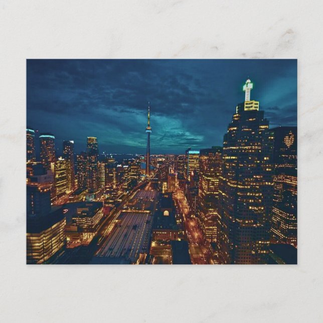 Toronto Downtown Cityscape, Toronto Innerstad, Vykort (Framsida)