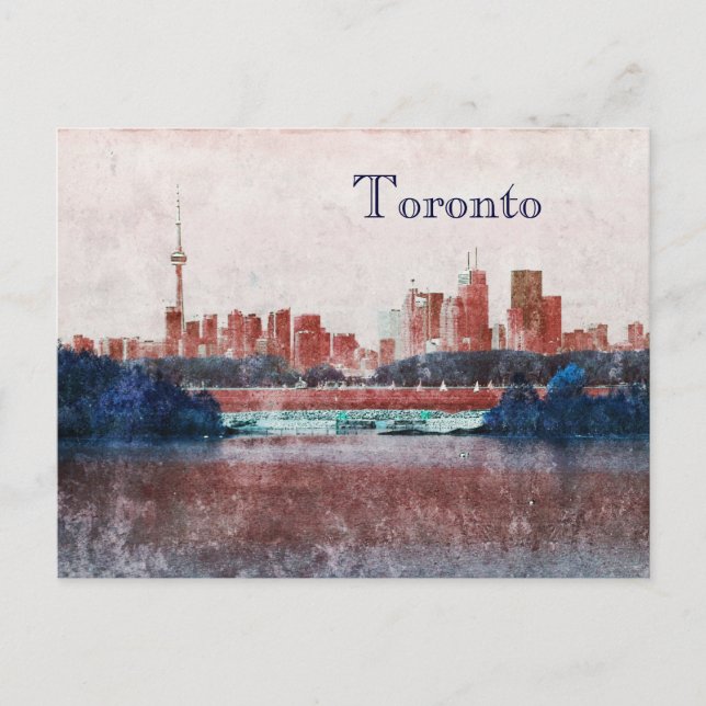 Toronto dreamy skyline vykort (Framsida)