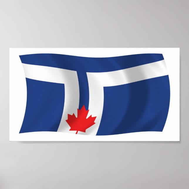 Toronto Flag Affisch Print (Framsidan)