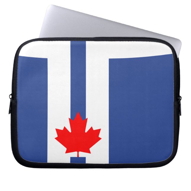 Toronto Flag Laptop Sleeve (Framsidan)