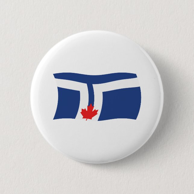 Toronto Flagga Button Knapp (Framsida)
