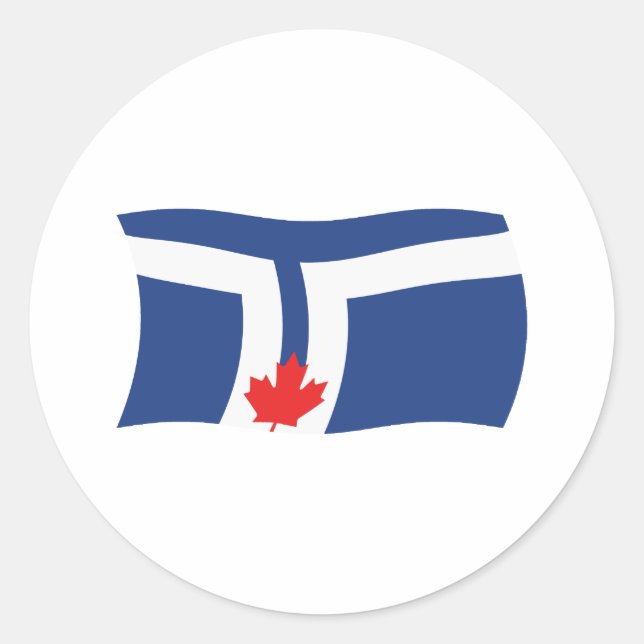 Toronto Flagga Klistermärke (Framsida)