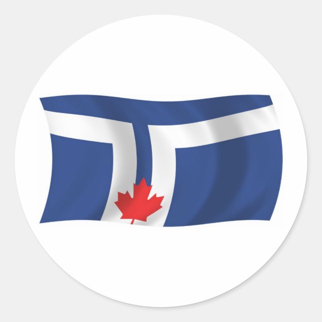 Toronto Flagga Klistermärke (Framsida)