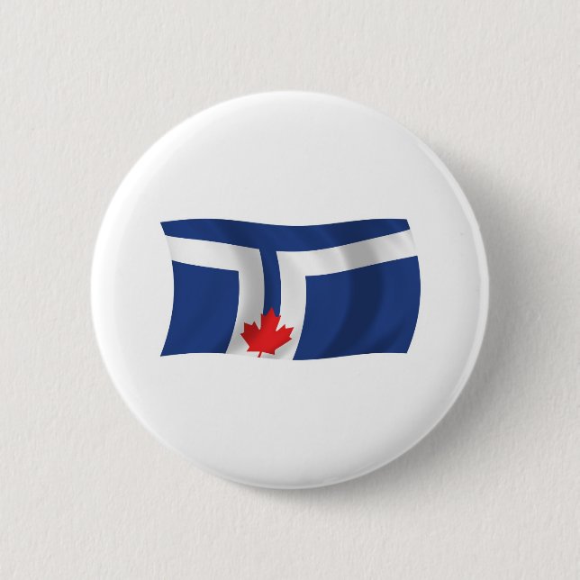 Toronto Flagga Knapp (Framsida)