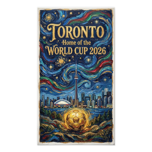 Toronto Fotbollskonst 2026 Stadiondesign Fototryck (Framsidan)
