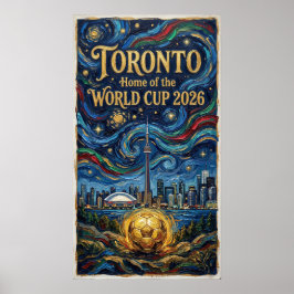 Toronto Fotbollskonst 2026 Stadiondesign Poster