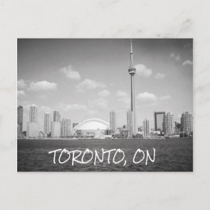 Toronto Greyscale Cityscape Vykort