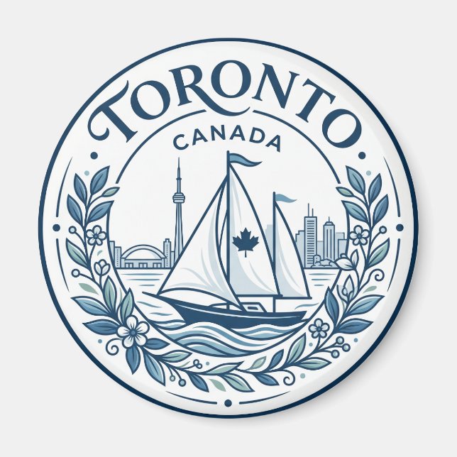 Toronto hamn Kanada Magnet (Framsidan)