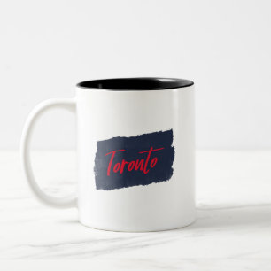Toronto Handskriftlig Red Typography Coffee Mugg