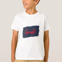 Toronto Handskriftlig Red Typography T-Shirt