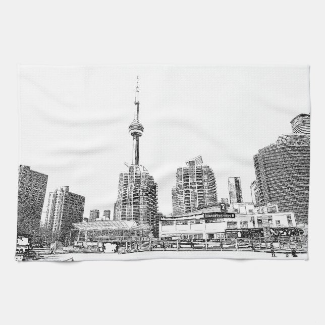 Toronto Harbourfront Center Tea Towel Design Kökshandduk (Horisontell)