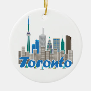 Toronto horisont julgransprydnad keramik