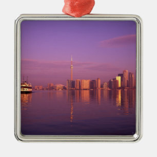 Toronto-horisonten, Ontario, Kanada Julgransprydnad Metall