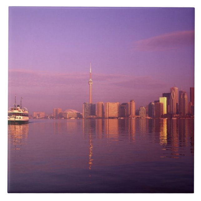 Toronto-horisonten, Ontario, Kanada Kakelplatta (Framsidan)
