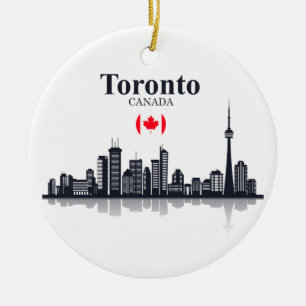 TORONTO KANADA CITYSCAPEPRYDNAD JULGRANSPRYDNAD KERAMIK