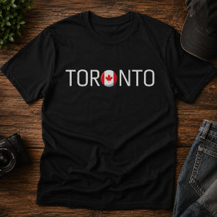 Toronto Kanada Flagga T Shirt