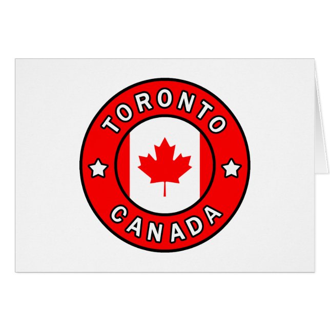 Toronto Kanada Hälsningskort (Framsidan Horizontal)