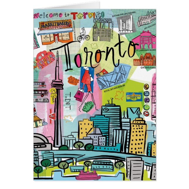 Toronto, Kanada Hälsningskort (Framsidan)