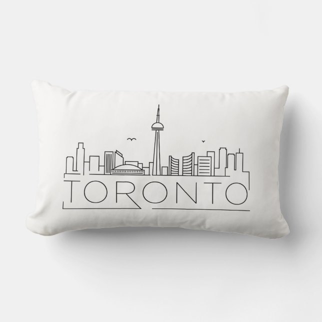 Toronto Kanada horisont Lumbarkudde (Framsida)