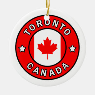 Toronto Kanada Julgransprydnad Keramik