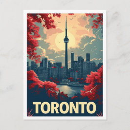 Toronto Kanada Konst vintage Resa Vykort