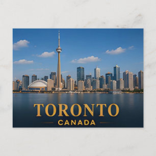 Toronto Kanada Modern Siluett Resmål Vykort