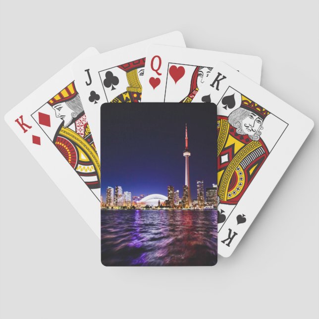 Toronto Kanada natthorisont Casinokort (Baksidan)