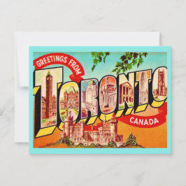 Toronto Kanada Retro vykort