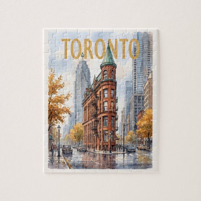 Toronto Kanada Vintage Resa Pussel (Vertikal)