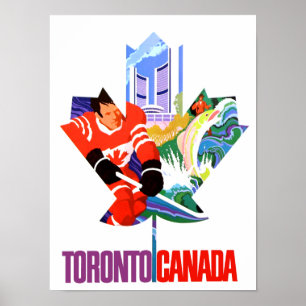 Toronto, Kanadas reseaffisch Poster