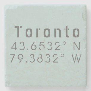 Toronto Latitude Longitud Stenunderlägg