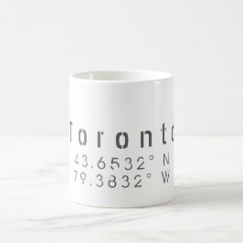 Toronto Longitud Latitude Mugg
