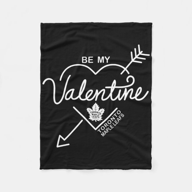Toronto Maple Leafs Be My Valentine Blå Officiell Fleecefilt (Framsidan)
